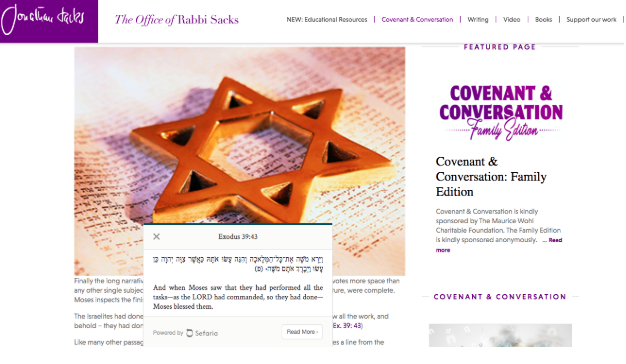 Sefaria’s Linker: Connecting Jewish Texts & Ideas Across the Internet